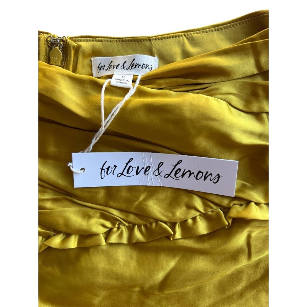 For The Love & Lemons Ruffle Alia Mini Skirt Size Small - Picture 16 of 16